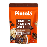 Pintola 26g High Protein Oats - Dark Chocolate, For Weight Loss, Breakfast Cereals Pouch (1 kg)