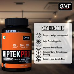 QNT RIPTEK PRO: THERMOGENIC FAT BURNER WITH GARCINIA, L-CARNITINE, AND CLA | 60 TABS