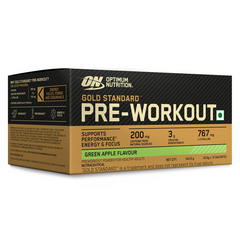 Optimum Nutrition (ON) Gold Standard Pre-Workout- 142.5g/15 single serve packs (Fruit Punch Flavor), For Energy, Focus, Power, Endurance & Performance