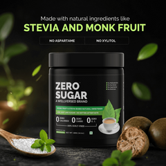 Zero Sugar - Stevia & Monkfruit Sweetener | Natural Sweetener - 400g