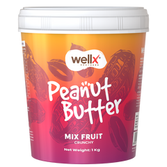 WellX Mix Fruit Peanut Butter (CRUNCHY)