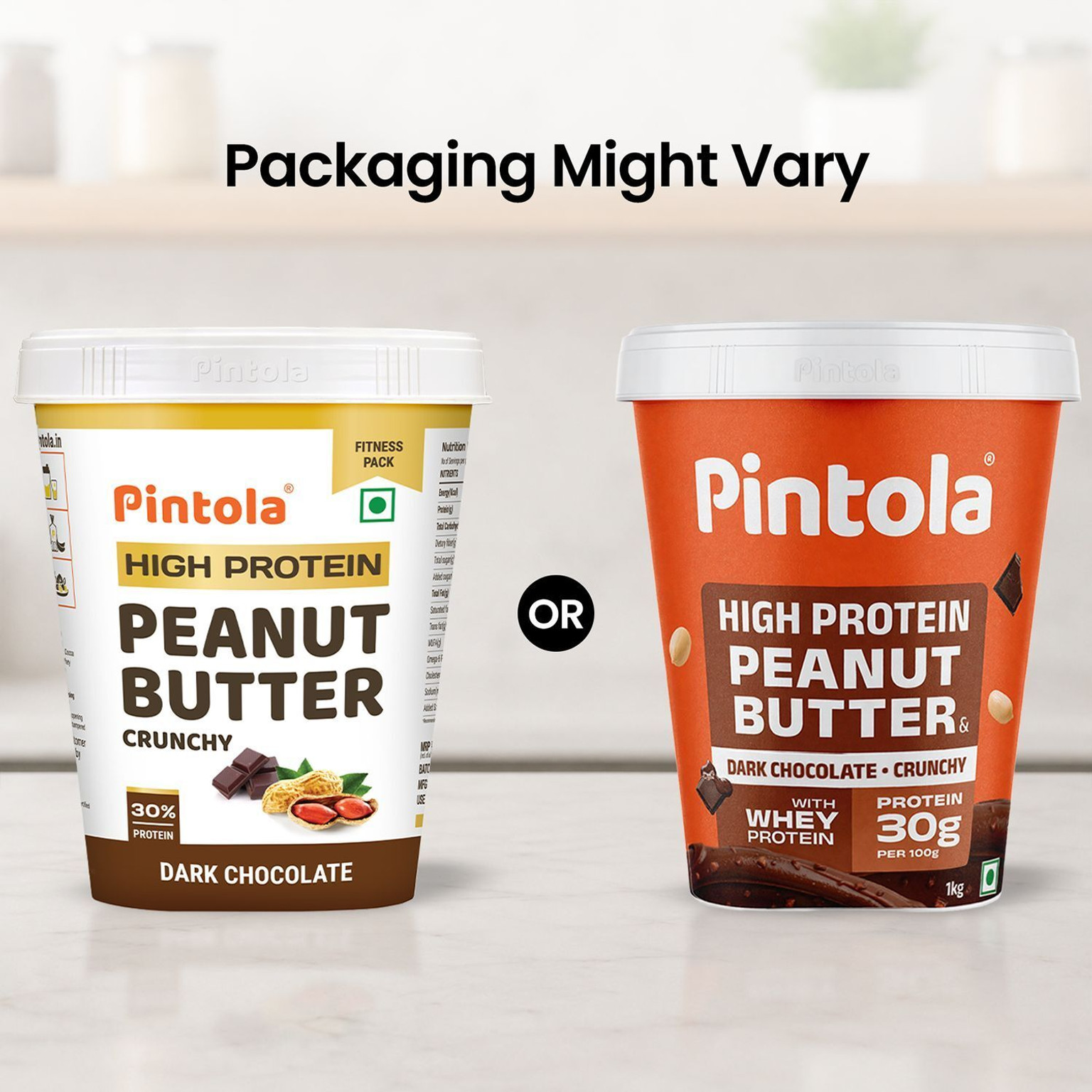Pintola HIGH Protein Peanut Butter (Dark Chocolate) (Crunchy) (1 kg)