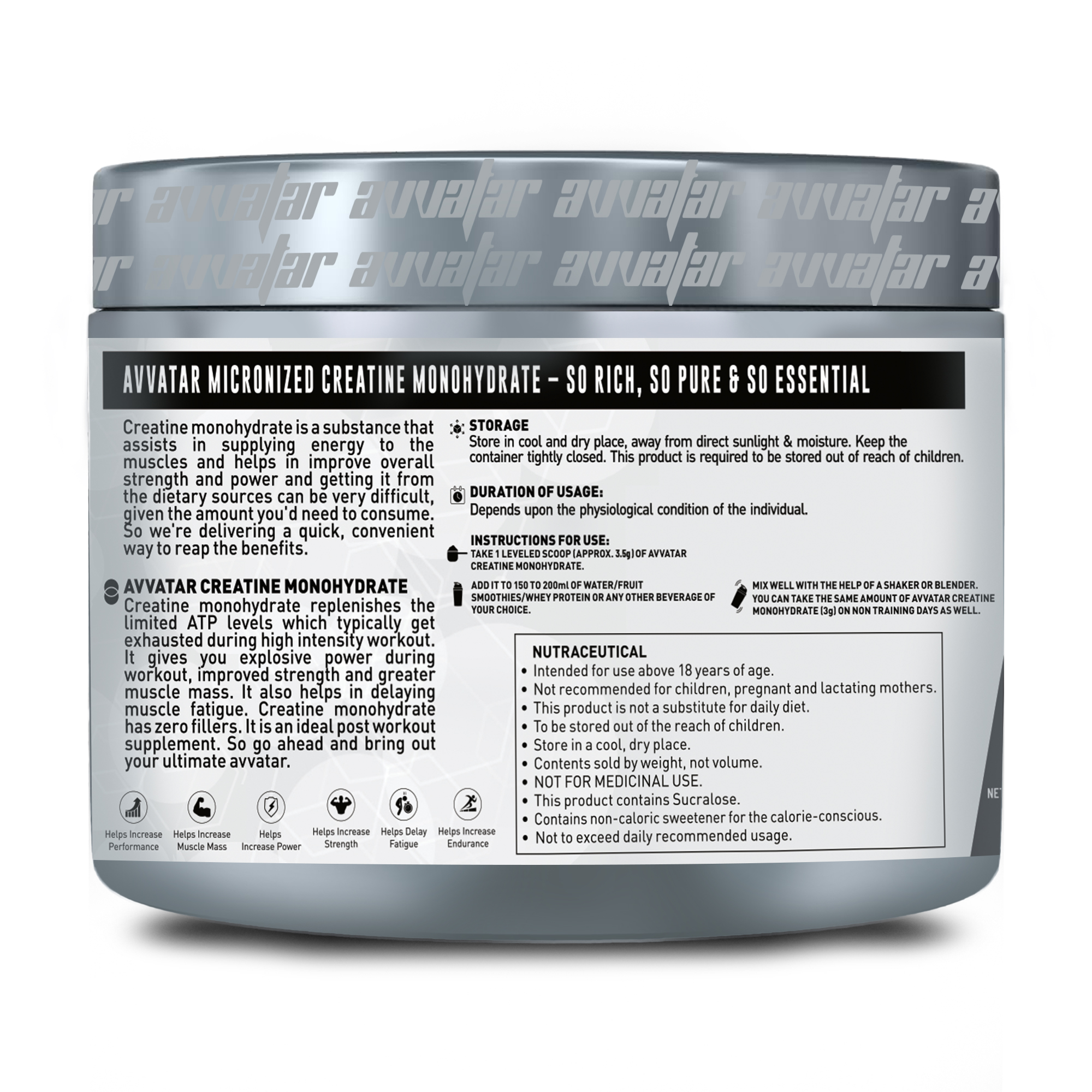 Avvatar Creatine Monohydrate