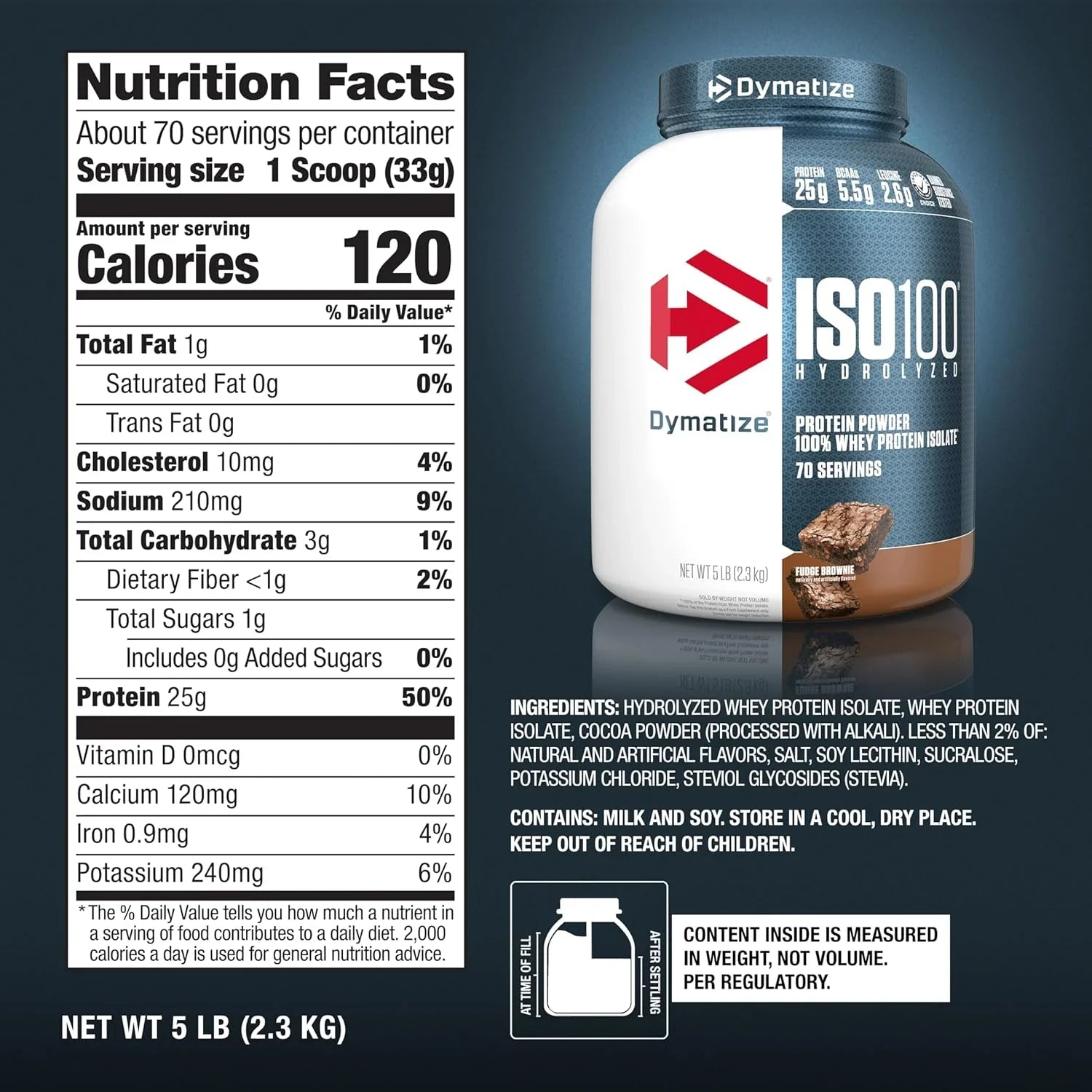 Dymatize ISO 100 Hydrolyzed Protein 5 Lbs