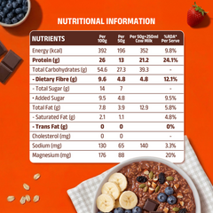 Pintola 26g High Protein Oats - Dark Chocolate, For Weight Loss, Breakfast Cereals Pouch (1 kg)