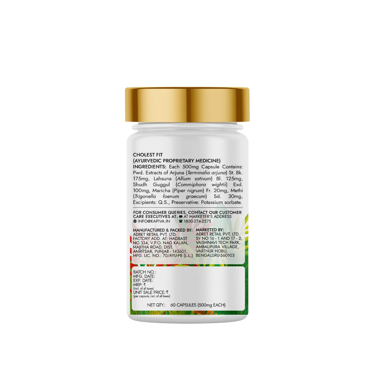 Cholest Fit Capsules - Maintains Healthy Cholesterol