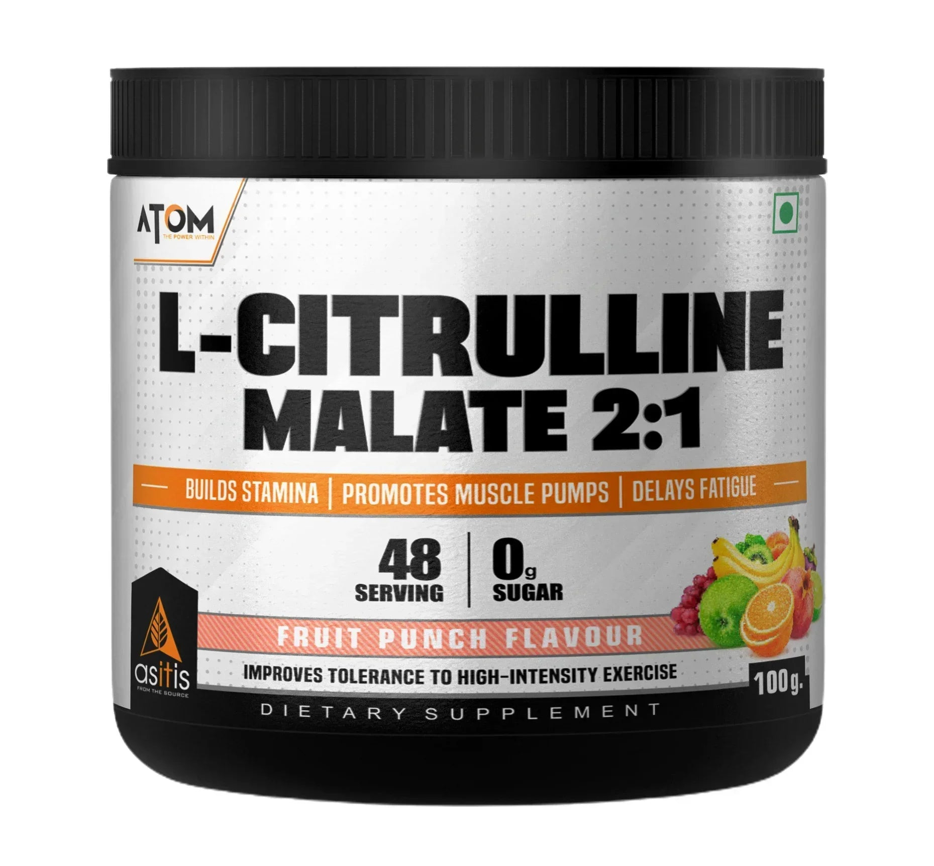 AS-IT-IS ATOM L Citrulline Malate - 48 Servings
