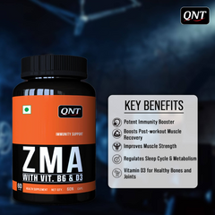 ZMA (ZINC MAGNESIUM ASPARTATE) VIT B6 WITH D3 | 60 CAPS