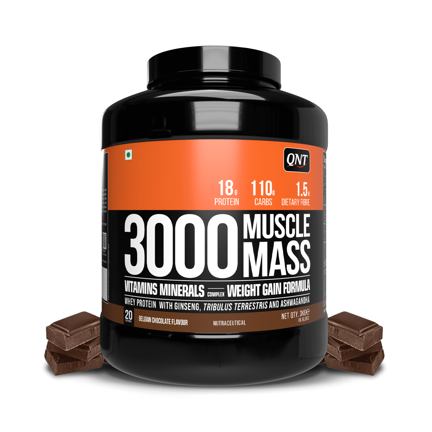 QNT MUSCLE MASS 3000 WEIGHT GAINER
