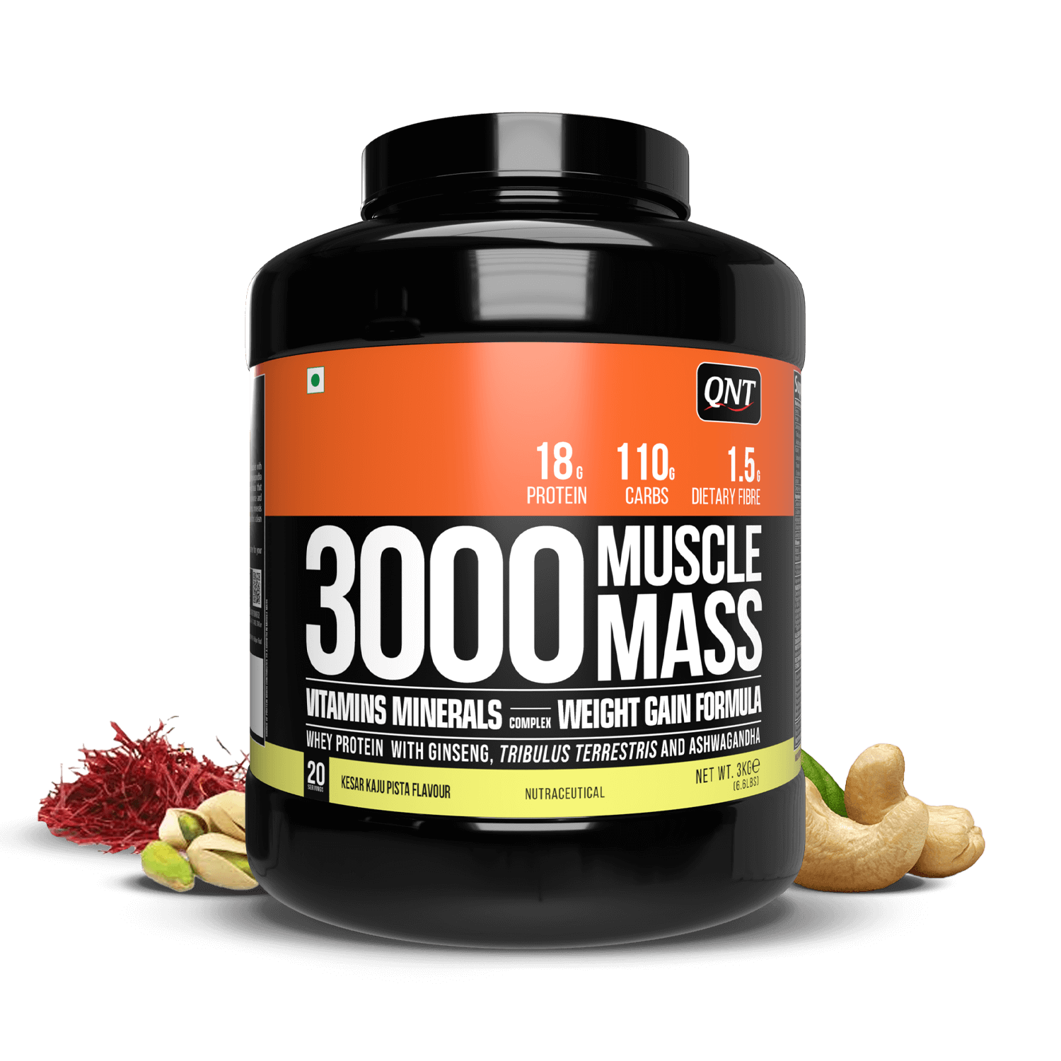 QNT MUSCLE MASS 3000 WEIGHT GAINER
