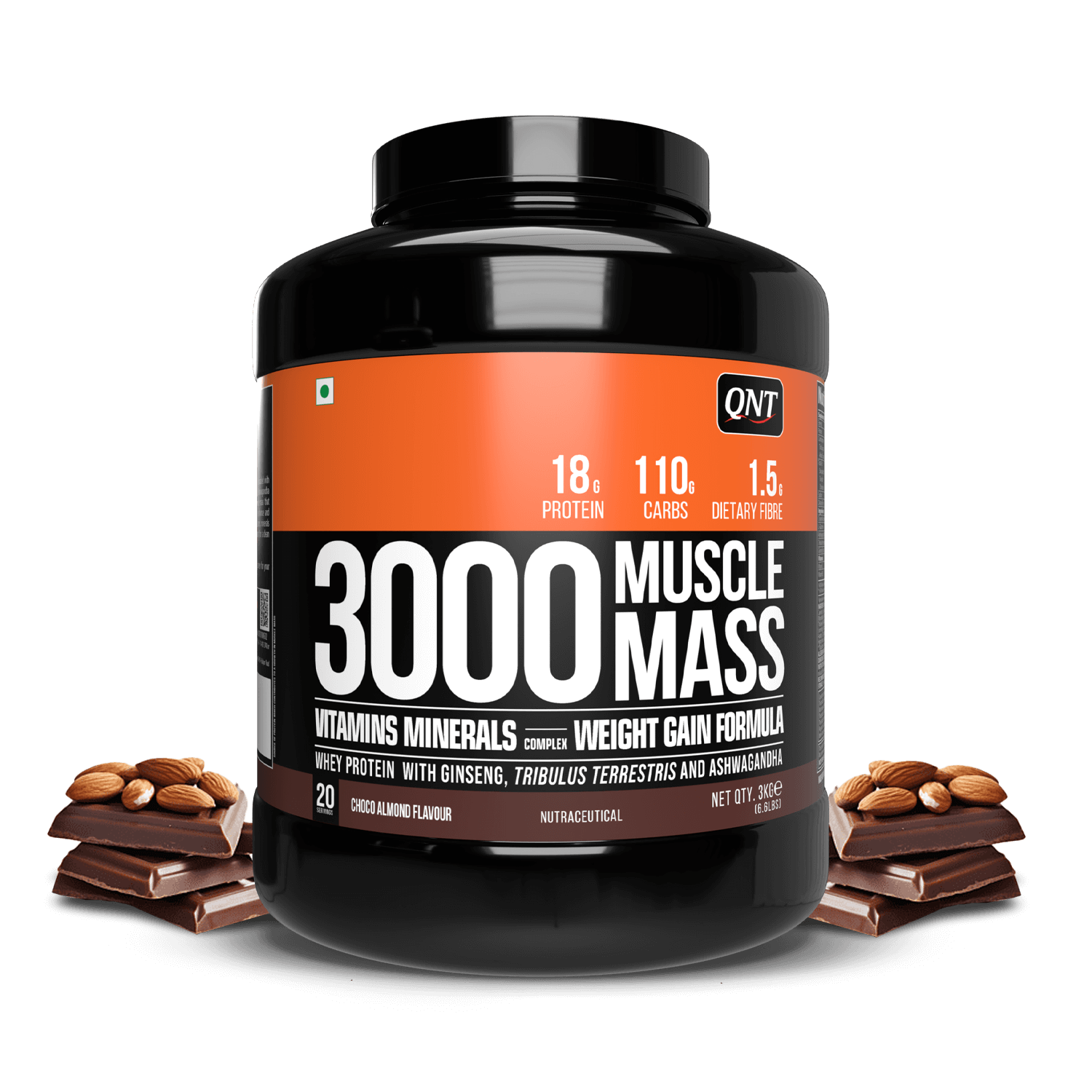 QNT MUSCLE MASS 3000 WEIGHT GAINER