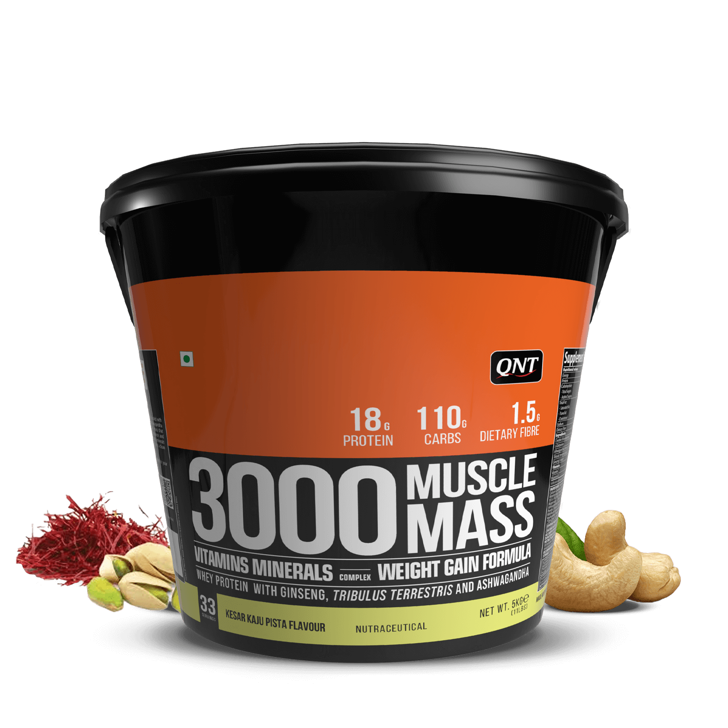 QNT MUSCLE MASS 3000 WEIGHT GAINER