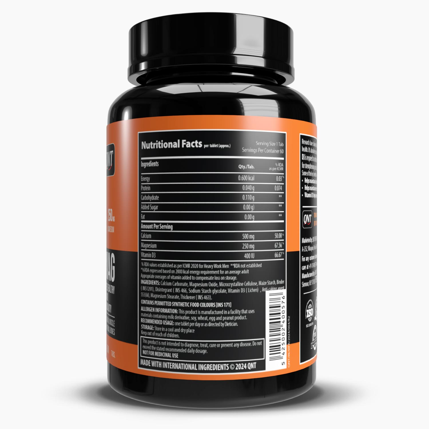 QNT CALCIUM MAGNESIUM D3 | 60 TABS