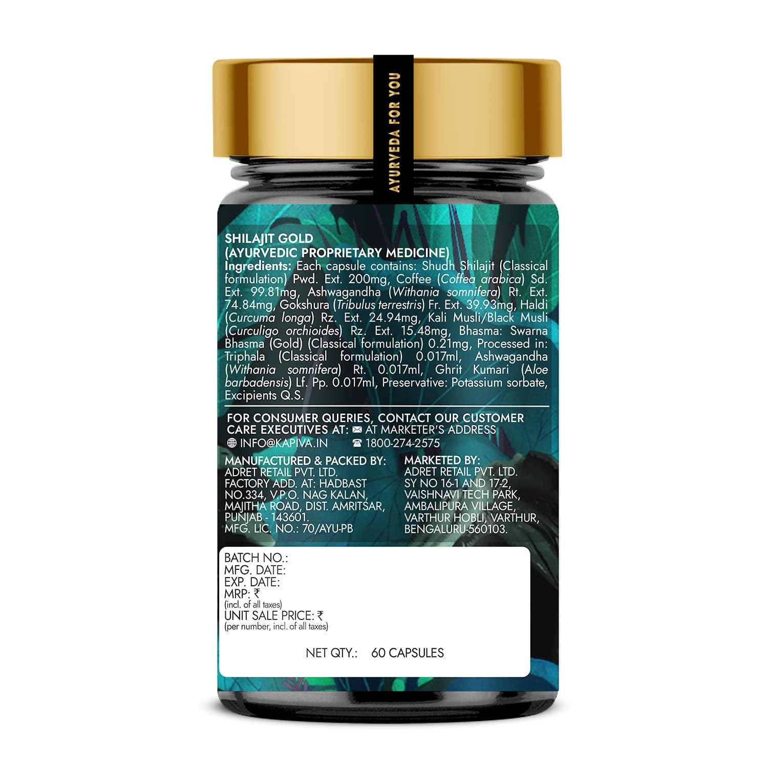 Shilajit Gold Capsules - 60 Caps