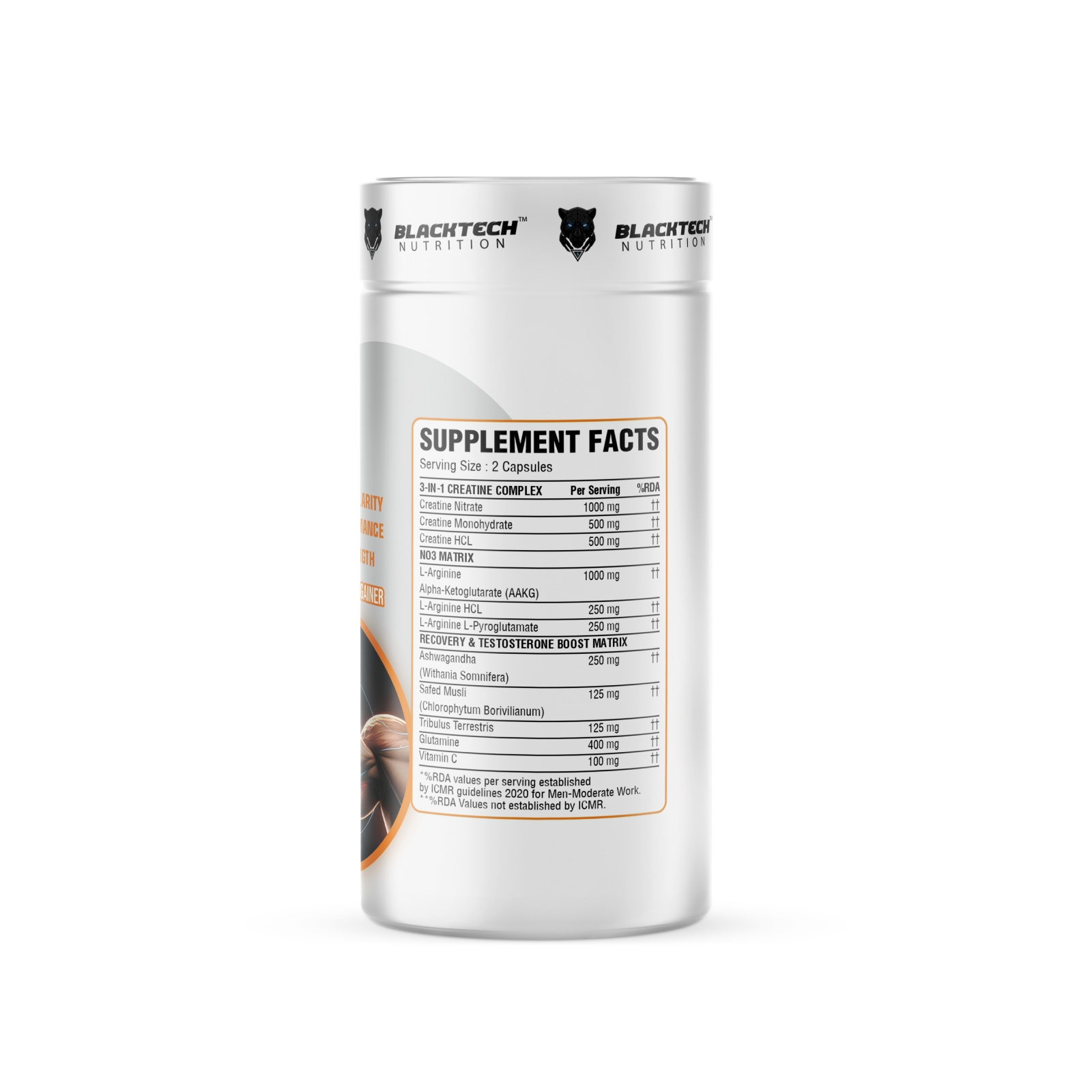 Blacktech Nutrition Muscle Gain 60 Capsules