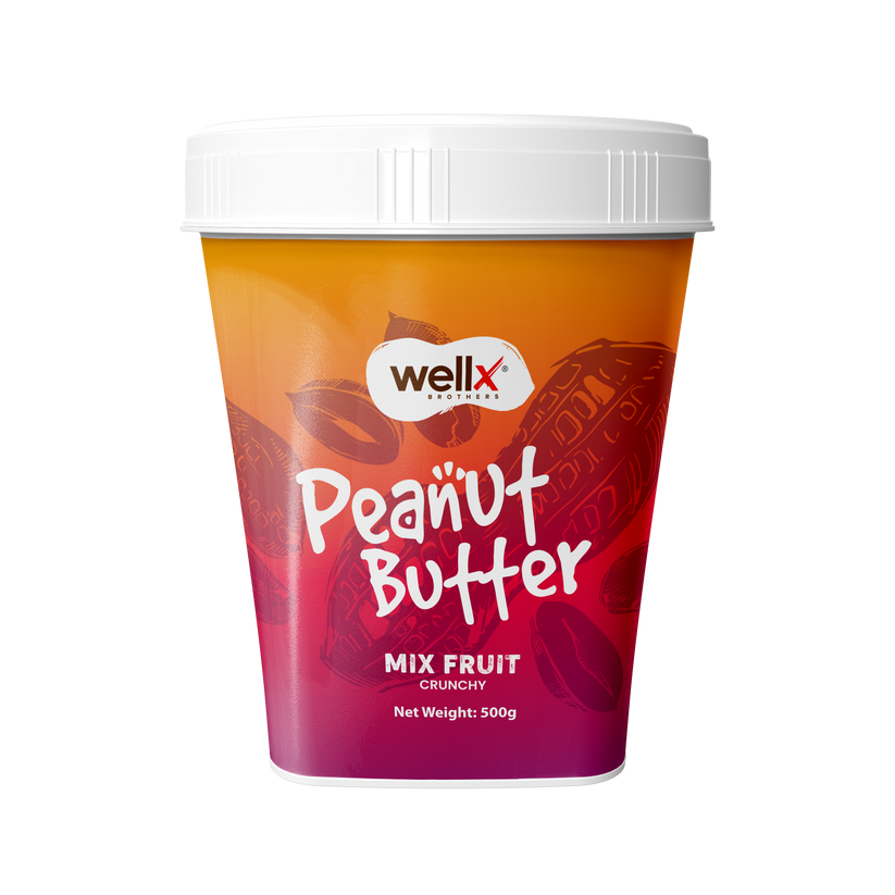 WellX Mix Fruit Peanut Butter (CRUNCHY)