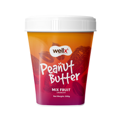 WellX Mix Fruit Peanut Butter (CRUNCHY)