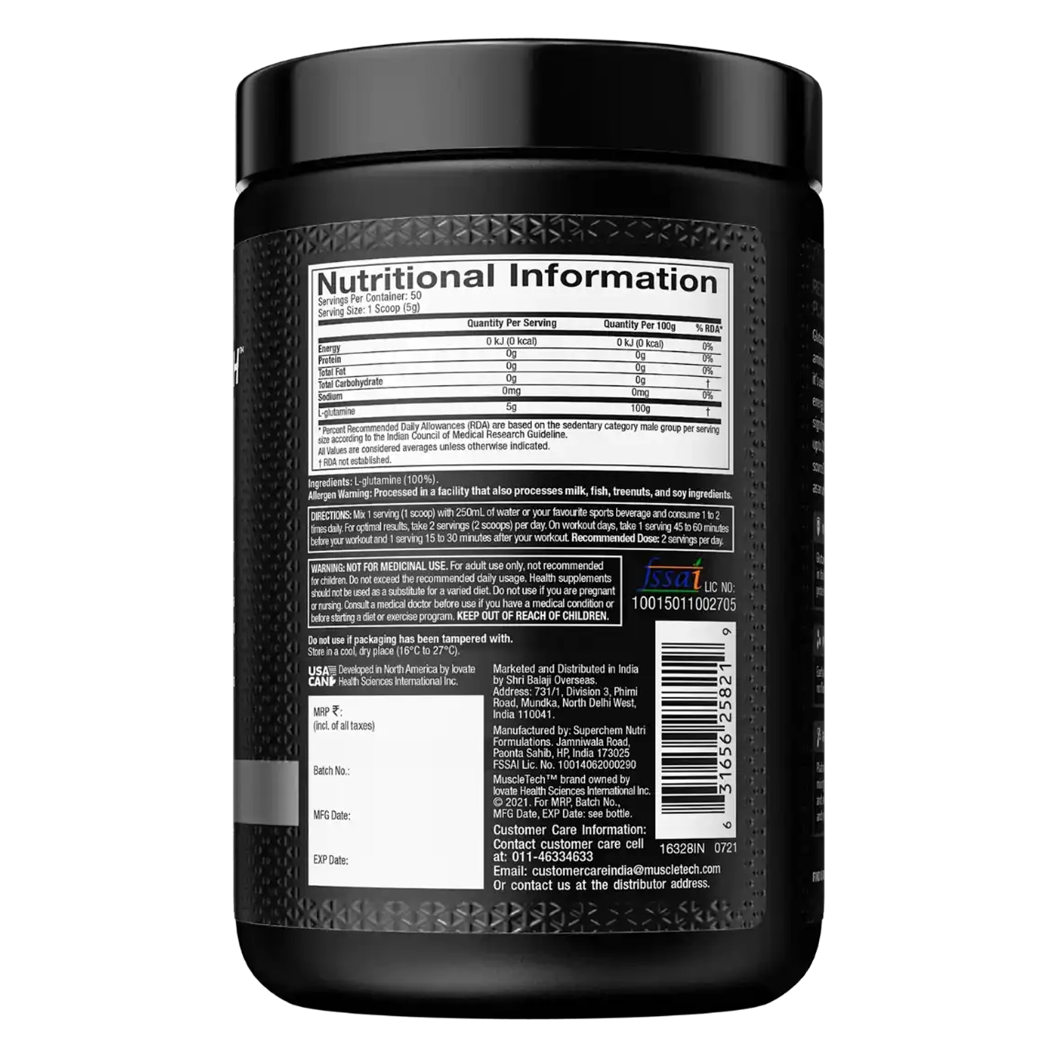 Muscletech™ Platinum Glutamine