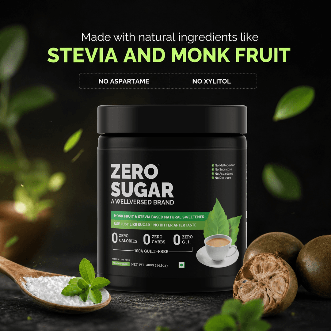 Zero Sugar - Stevia & Monkfruit Sweetener | Natural Sweetener - 400g