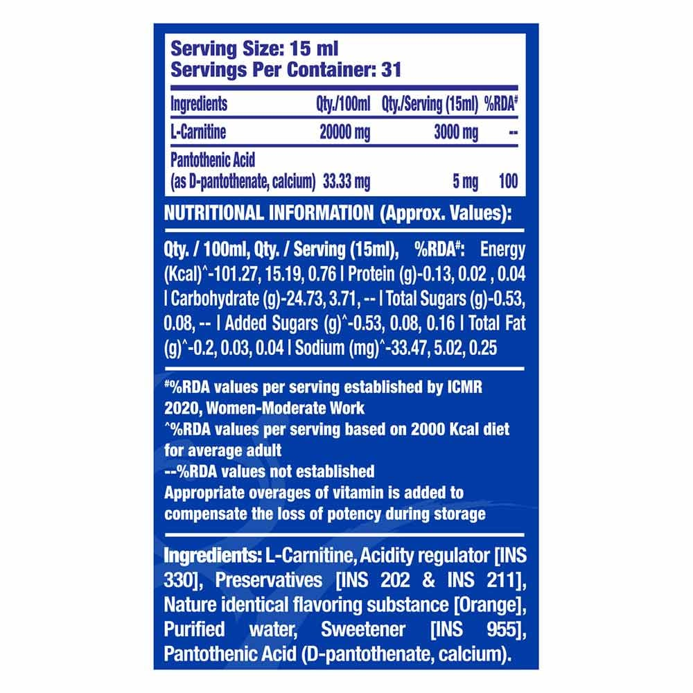 Ronnie Coleman L-Carnitine XS 3000 mg Liquid 465 ml •