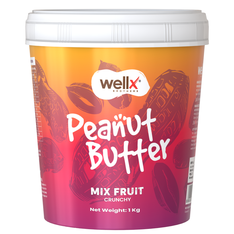 WellX Mix Fruit Peanut Butter (CRUNCHY)